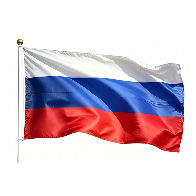 printed Russia flag 3×5ft
