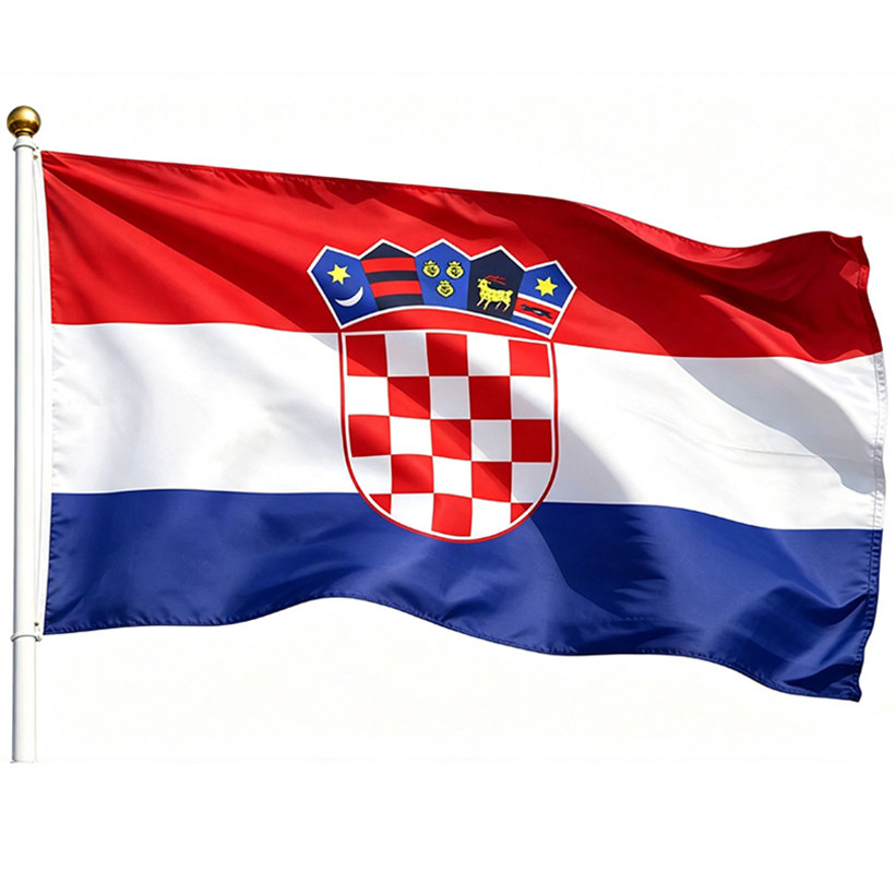 printed Croatia flag 3×5ft