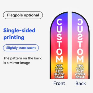 Single Sided Printing Custom Blade Banner - Image 4