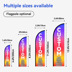 Single Sided Printing Custom Blade Banner - Image 5