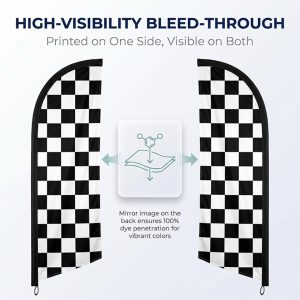 Double Sided Printing Custom Blade Banner - Image 4