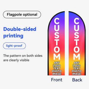 Single Sided Printing Custom Blade Banner - Image 3
