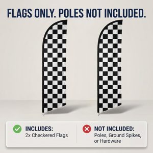 Alternative view of Double Sided Printing Custom Blade Banner