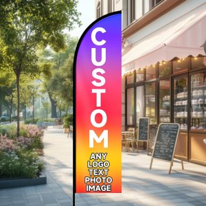 Alternative view of Single Sided Printing Custom Blade Banner