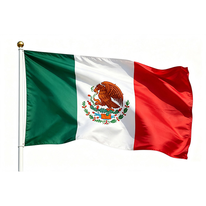 printed Mexico flag 3×5ft