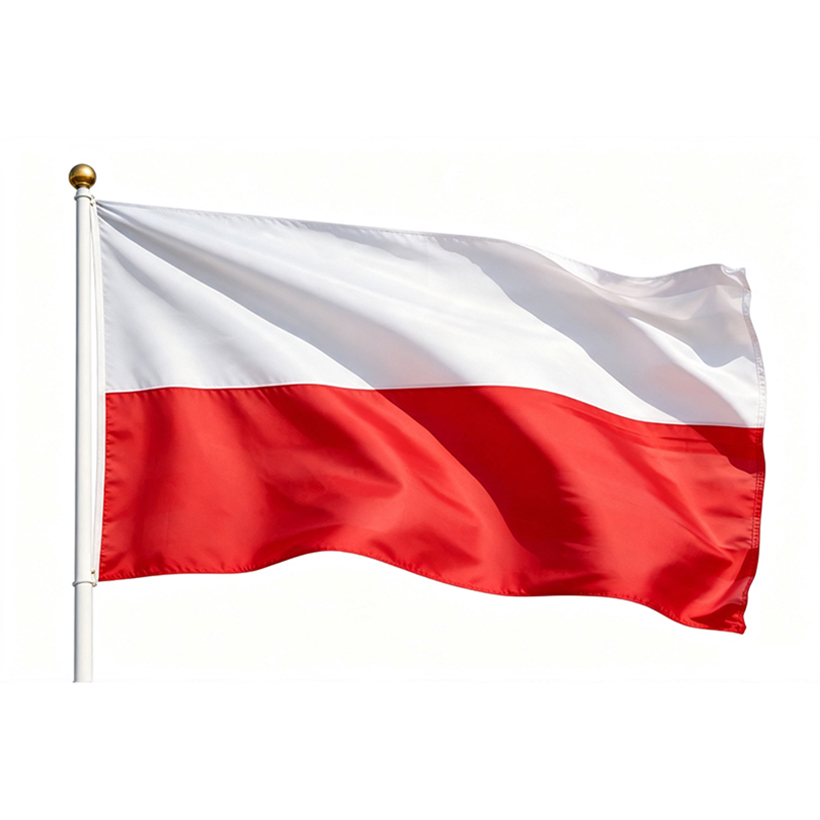 printed Poland flag 3×5ft