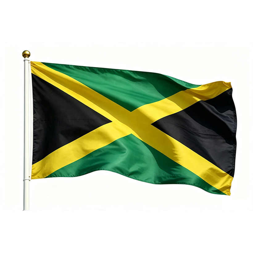 printed Jamaica flag 3×5ft
