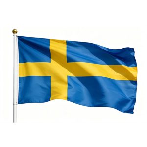 printed Sweden flag 3×5ft