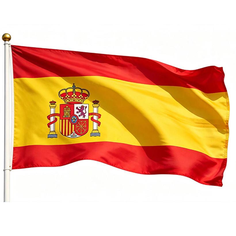 printed Spain flag 3×5ft