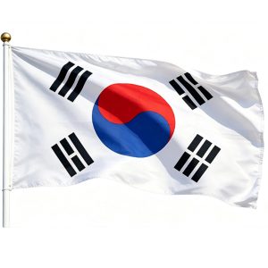 printed South Korea flag 3×5ft